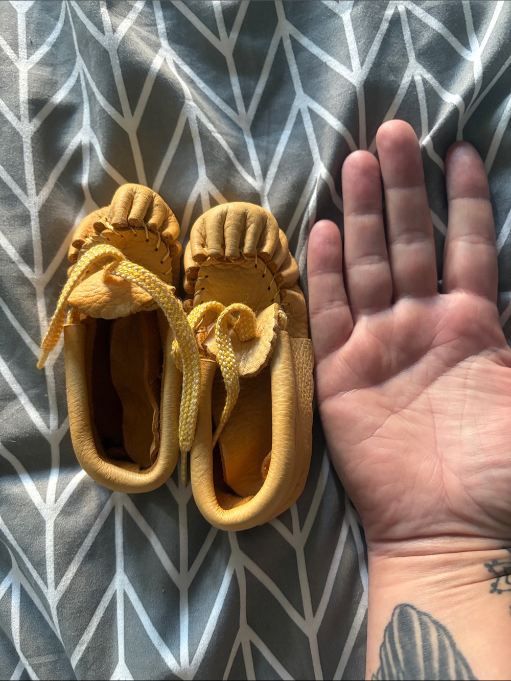 Kids Yellow Moccasin Shoes - Soft Leather Slip-Ons